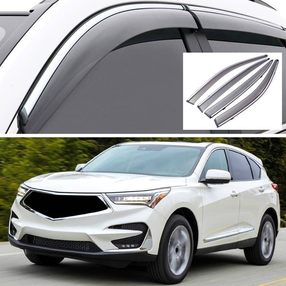 Sun/Rain Guards Wind Deflector Window Visors For 2019-2025 Acura RDX, Sun Visor - Picture 1 of 8
